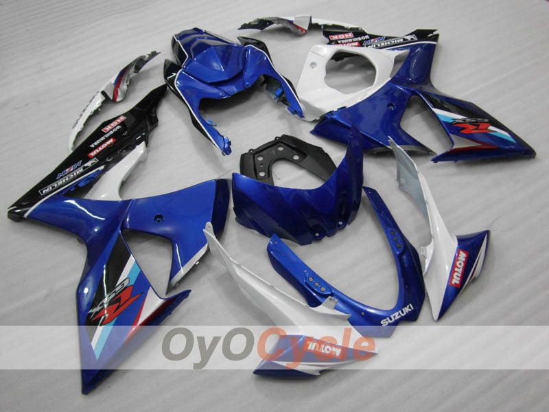 Injection Fairing kit for 09-16 GSX R1000 - Blue, White - Factory Style, MOTUL #OYO87902868 Main image