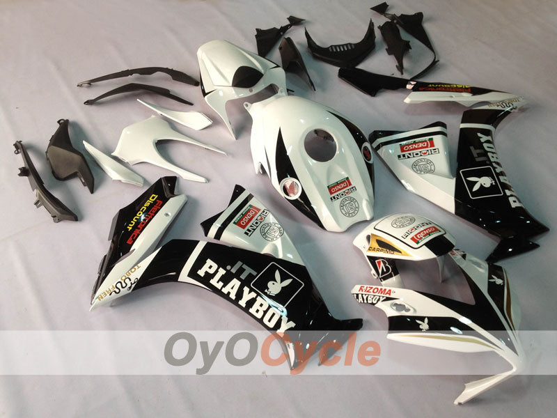 Injection Fairing kit for 12-16 CBR1000RR - White, Black - PlayBoy #OYO87902790