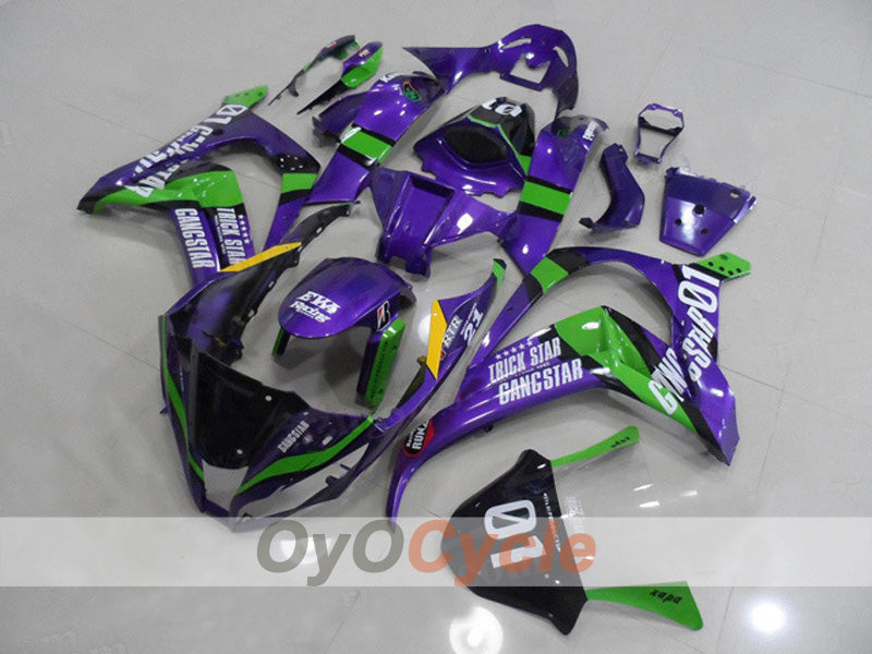 Injection Fairing kit for 11-15 NINJA ZX-10R - Green, Purple - Factory Style #OYO87903130
