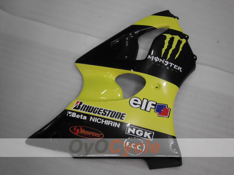 Fairing kit for 98-99 NINJA ZX-6R - Yellow, Black - Monster #OYO87903000