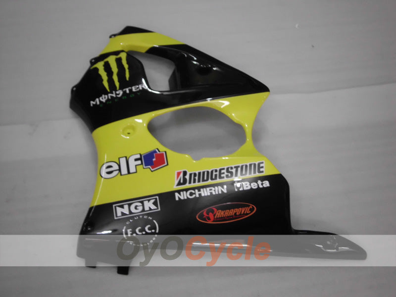 Fairing kit for 98-99 NINJA ZX-6R - Yellow, Black - Monster #OYO87903000