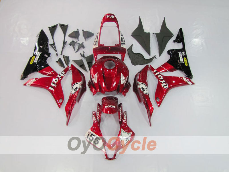 Injection Fairing kit for 07-08 CBR600RR - Red, Black - Factory Style #OYO87900390 Main image