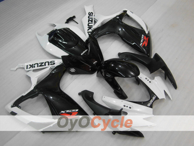 Injection Fairing kit for 06-07 GSX R750 - White, Black - Factory Style #OYO87901313 Main image