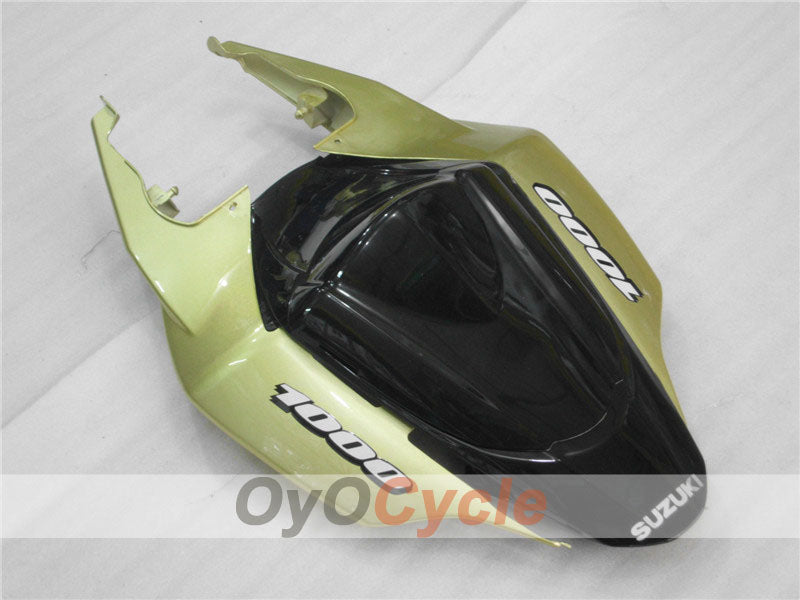 Injection Fairing kit for 07-08 GSX R1000 - Black, Gold - Factory Style #OYO87902110