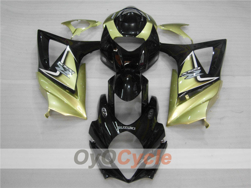 Injection Fairing kit for 07-08 GSX R1000 - Black, Gold - Factory Style #OYO87902110 Secondary image