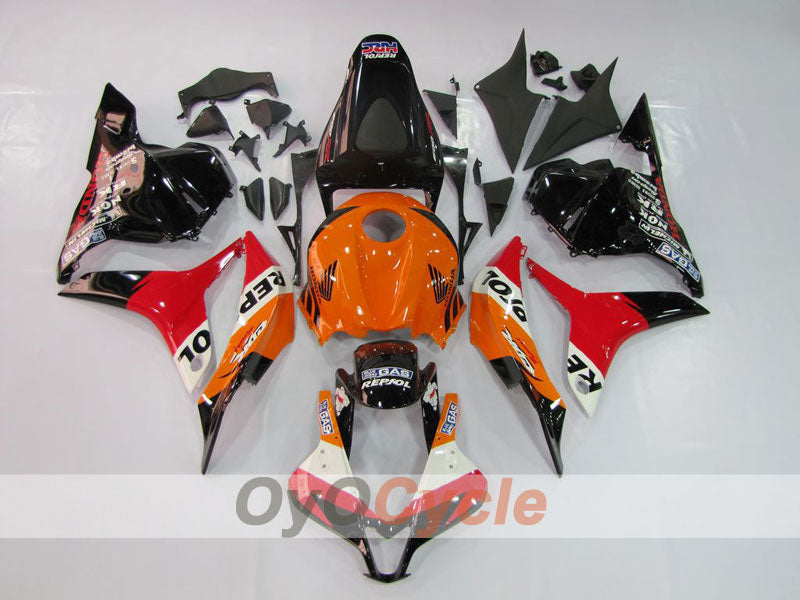Injection Fairing kit for 09-12 CBR600RR - Orange, Black - Repsol #OYO87900457 Main image