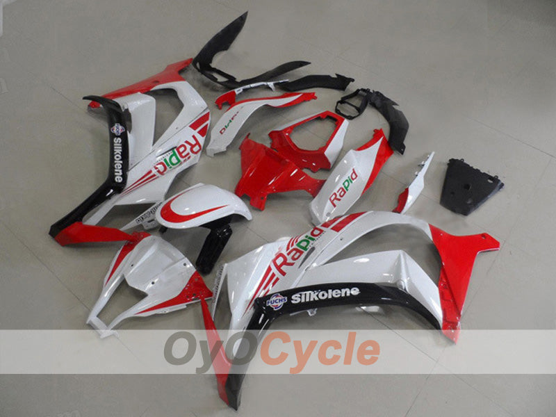 Injection Fairing kit for 11-15 NINJA ZX-10R - Red, White - Factory Style #OYO87903132 Main image