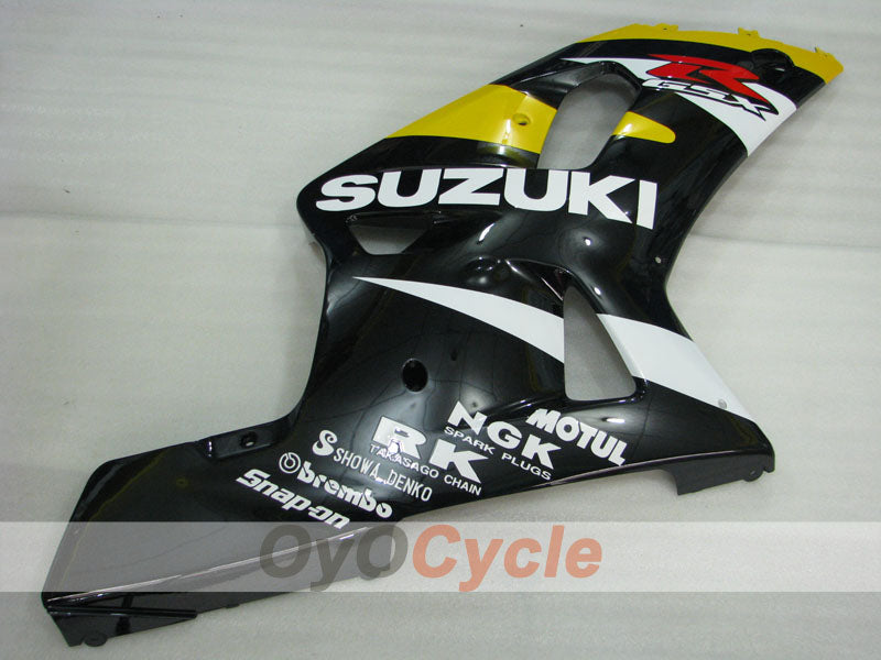 Injection Fairing kit for 00-03 GSX R750 - Yellow, Black - MOTUL #OYO87905161