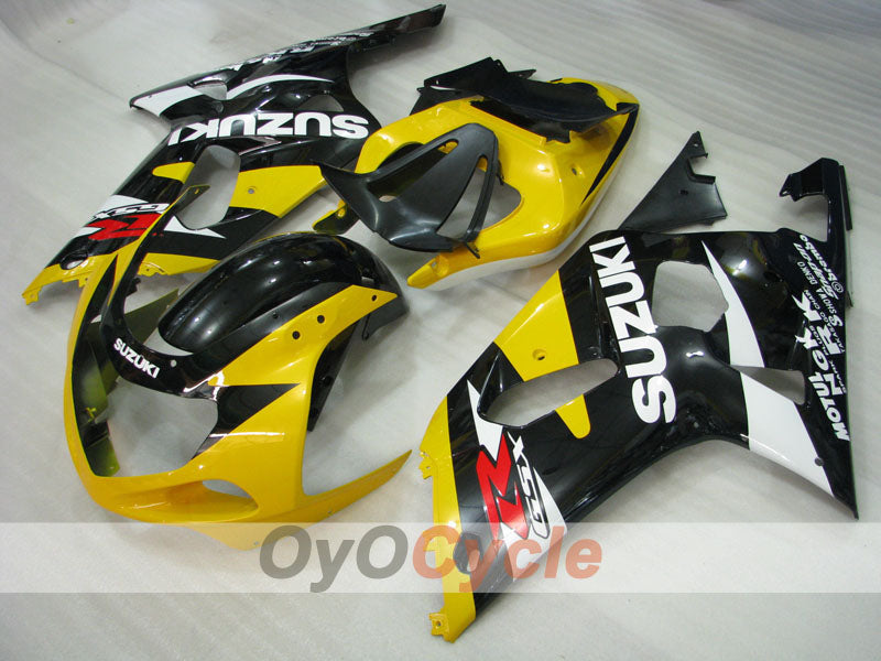 Injection Fairing kit for 00-03 GSX R750 - Yellow, Black - MOTUL #OYO87905161 Secondary image