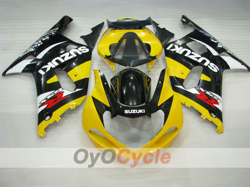 Injection Fairing kit for 00-03 GSX R750 - Yellow, Black - MOTUL #OYO87905161