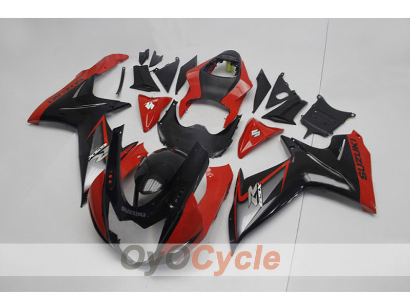Injection Fairing kit for 11-26 GSX R600 - Orange, Black - Factory Style #OYO87903222 Main image