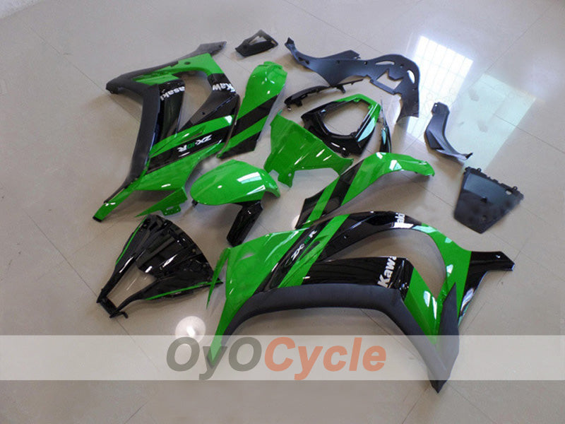 Injection Fairing kit for 11-15 NINJA ZX-10R - Green, Black - Factory Style #OYO87903133