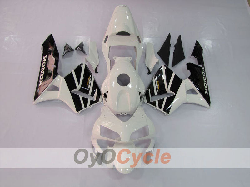 Injection Fairing kit for 03-04 CBR600RR - White, Black - Factory Style #OYO87902549 Main image