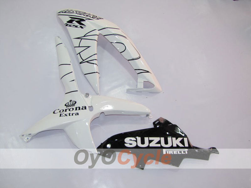 Injection Fairing kit for 08-10 GSX R600 - White, Black - Corona, MOTUL #OYO87901607 Secondary image