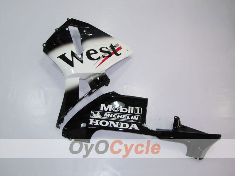 Injection Fairing kit for 05-06 CBR600RR - White, Black - West #OYO87900353 Secondary image