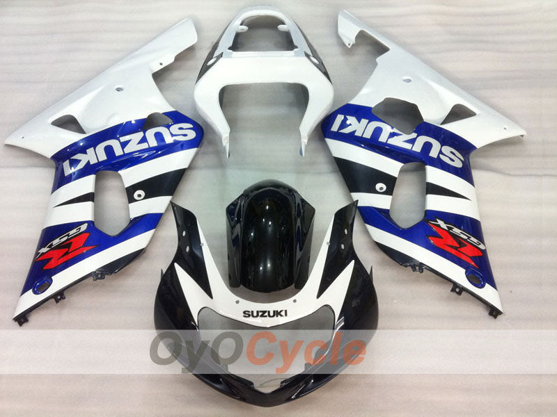Injection Fairing kit for 00-03 GSX R750 - Blue, White - Factory Style #OYO87901073