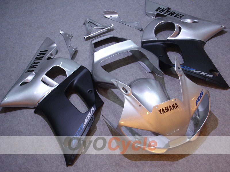 Injection Fairing kit for 98-02 YZF-R6 - Black, Silver, Matte - Factory Style #OYO87901012 Main image