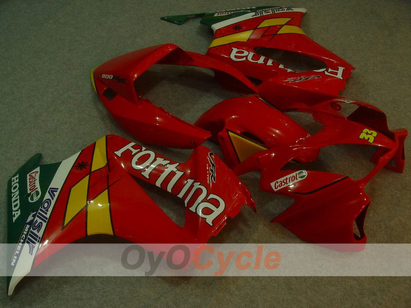 Fairing kit for 98-01 VFR800 - Red - Castrol #OYO87902899