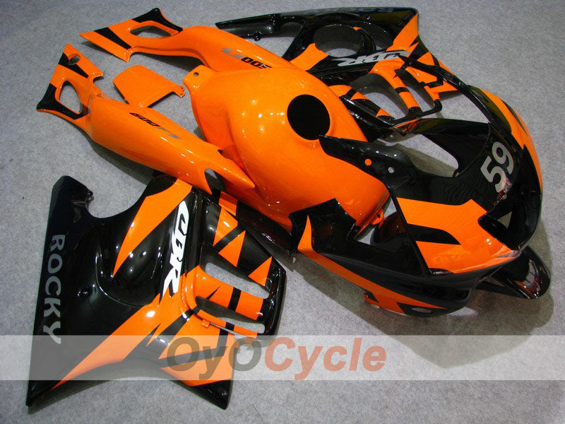 Injection Fairing kit for 95-96 CBR600F3 - Orange, Black - Factory Style #OYO87900026 Main image
