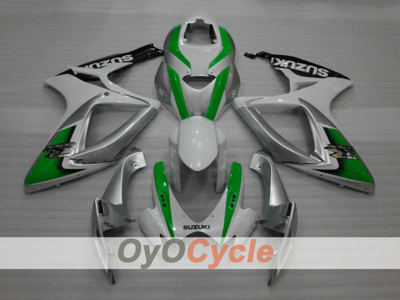 Injection Fairing kit for 06-07 GSX R600 - White, Silver - Factory Style #OYO87901521 Secondary image