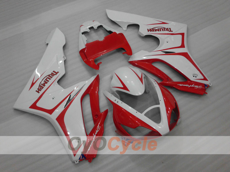 Injection Fairing kit for 06-08 Triumph Daytona 675 - Red, White - Factory Style #OYO87903144 Main image