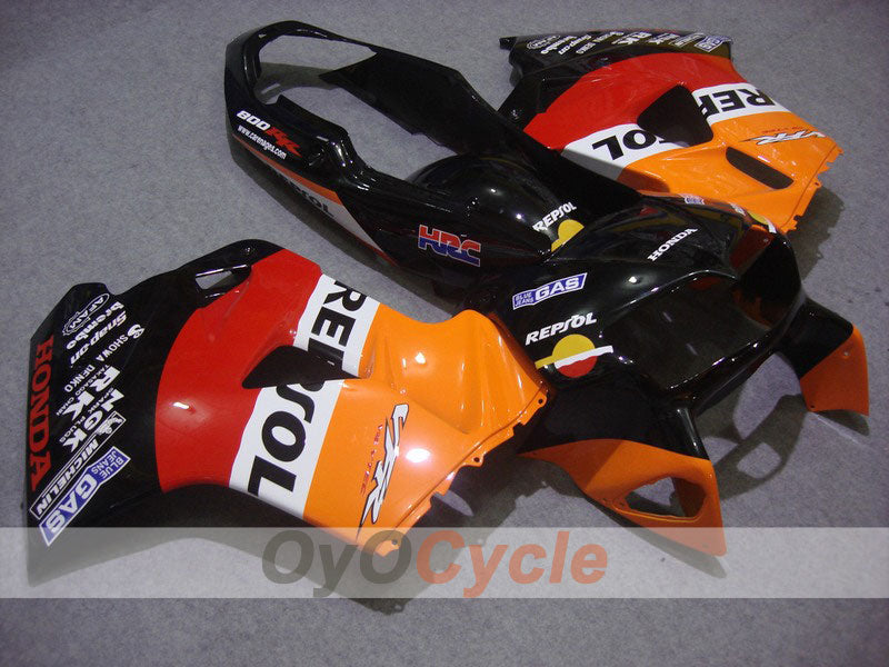 Fairing kit for 98-01 VFR800 - Orange, Black - Repsol #OYO87902940