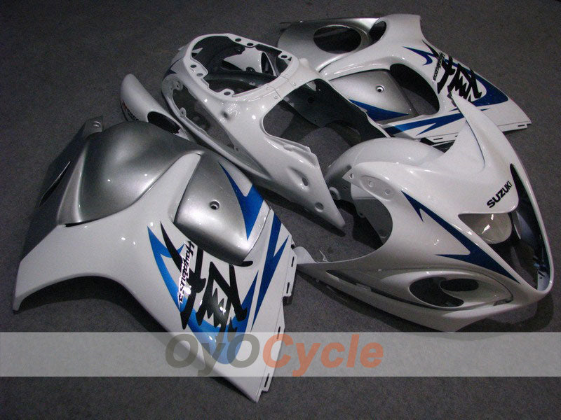 Injection Fairing kit for 08-20 GSXR1300 Hayabusa - White, Silver - Factory Style #OYO87902667 Main image
