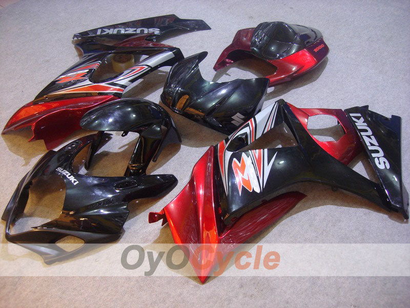 Injection Fairing kit for 07-08 GSX R1000 - Red, Black - Factory Style #OYO87902130 Main image