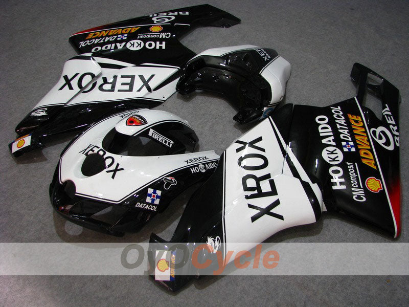 Injection Fairing kit for 05-06 Ducati 749 - White, Black - Xerox #OYO87902170