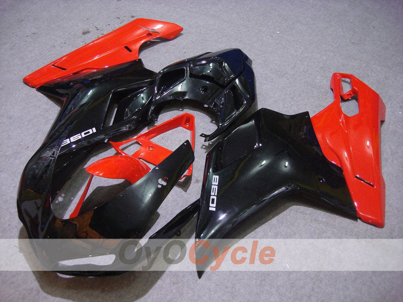 Injection Fairing kit for 07-09 Ducati 1098 - Red, Black - Factory Style #OYO87902319 Main image