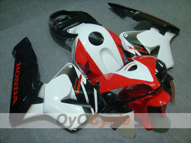 Injection Fairing kit for 05-06 CBR600RR - White, Black - Factory Style #OYO87900298