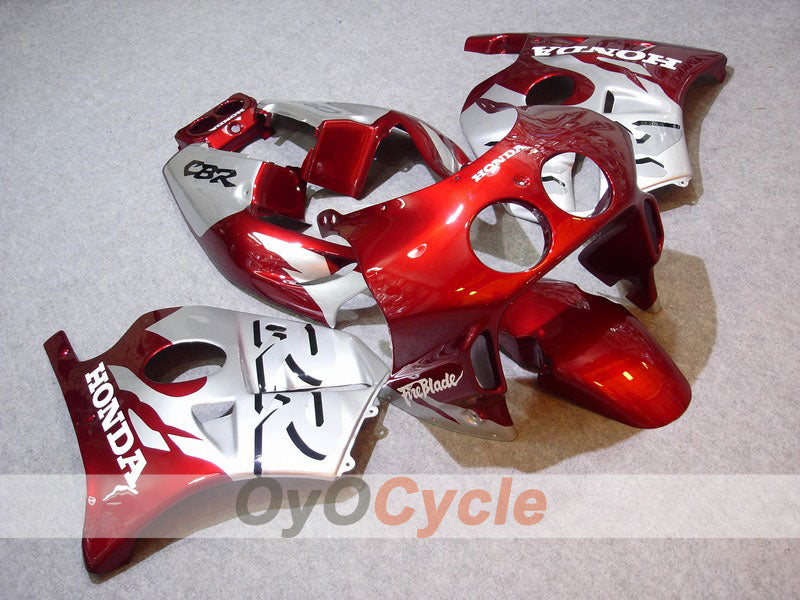 Injection Fairing kit for 90-94 CBR250RR - Red, Silver - Fireblade #OYO87902927