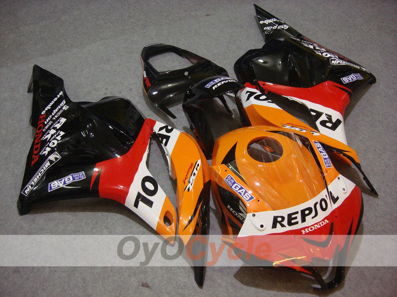 Injection Fairing kit for 09-12 CBR600RR - Orange, Black - Repsol #OYO87900458 Main image
