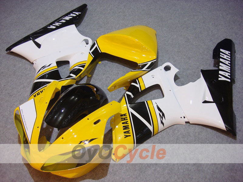Injection Fairing kit for 00-01 YZF-R1 - Yellow, White - Factory Style #OYO87900782