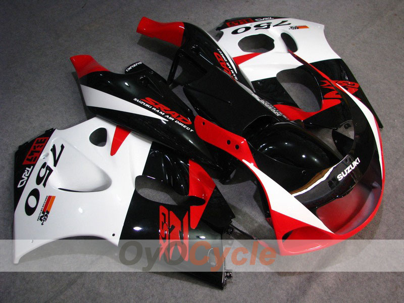 Fairing kit for 96-99 Suzuki GSXR750 - Red, Black - Factory Style #OYO87903012 Main image