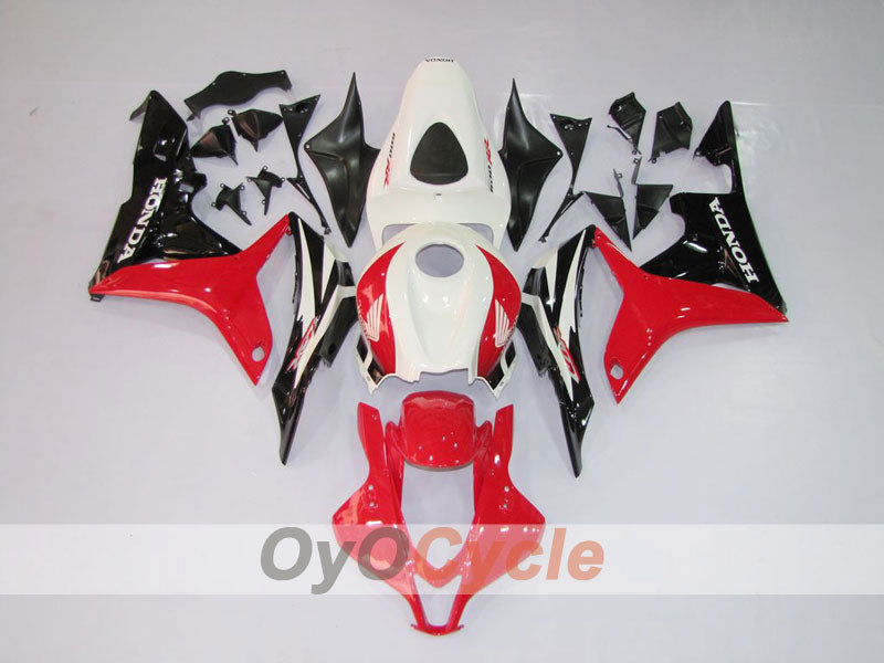 Injection Fairing kit for 07-08 CBR600RR - Red, Black - Factory Style #OYO87900384 Main image