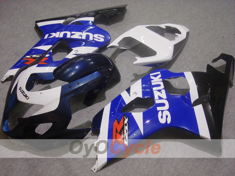 Injection Fairing kit for 04-05 GSX R750 - Blue, White - Factory Style #OYO87901191
