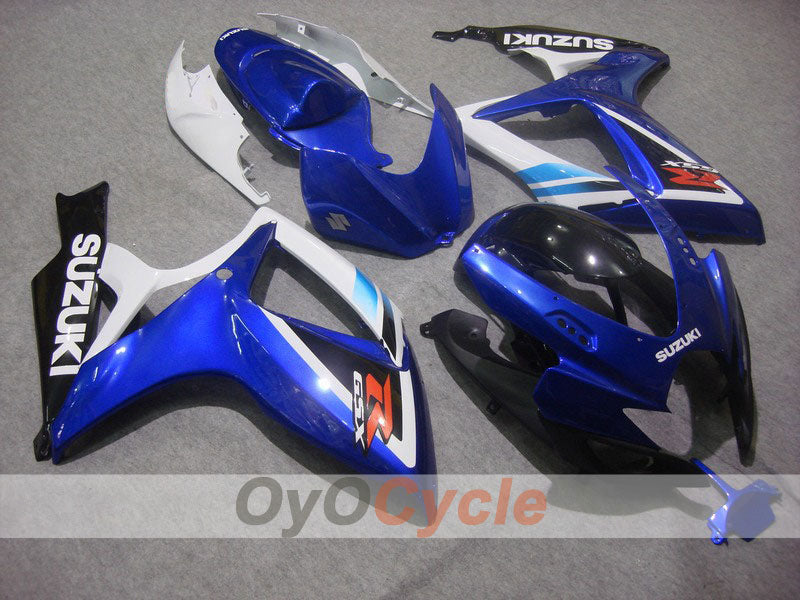 Injection Fairing kit for 06-07 GSX R600 - Blue, White - Factory Style #OYO87901562 Main image