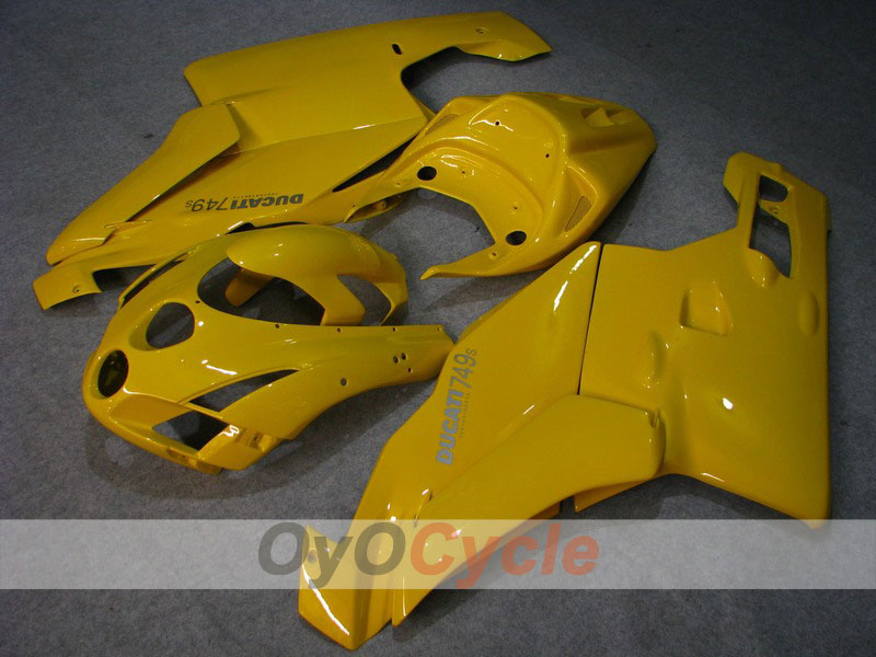 Injection Fairing kit for 05-06 Ducati 749 - Yellow - Factory Style #OYO87902154 Main image