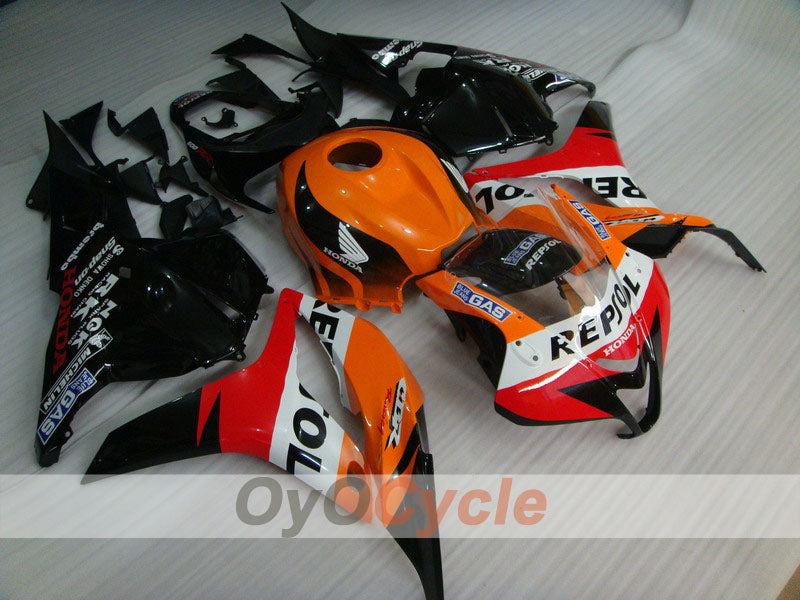 Injection Fairing kit for 09-12 CBR600RR - Orange, Black - Repsol #OYO87900459