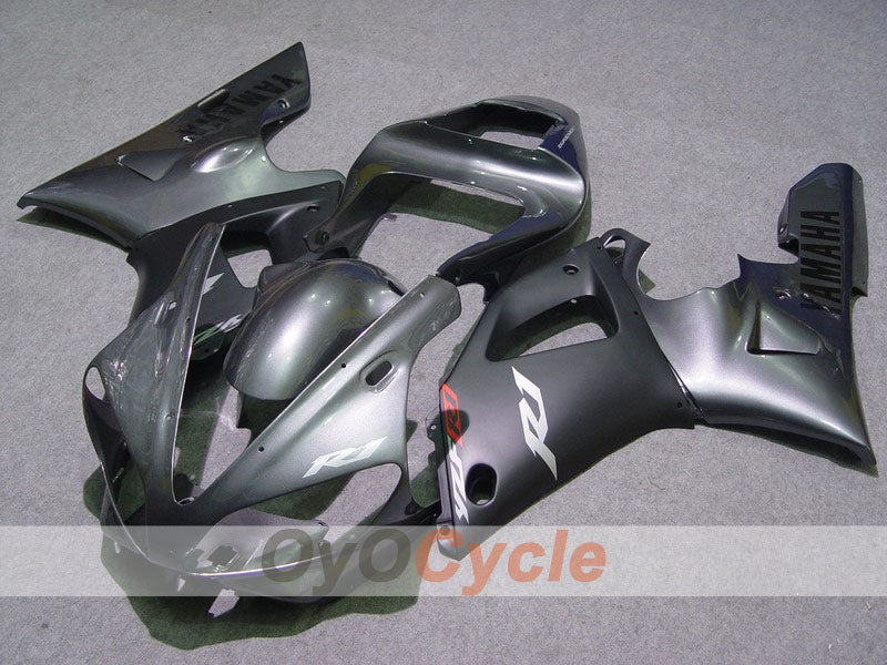 Injection Fairing kit for 00-01 YZF-R1 - Black, Silver, Matte - Factory Style #OYO87900783 Main image