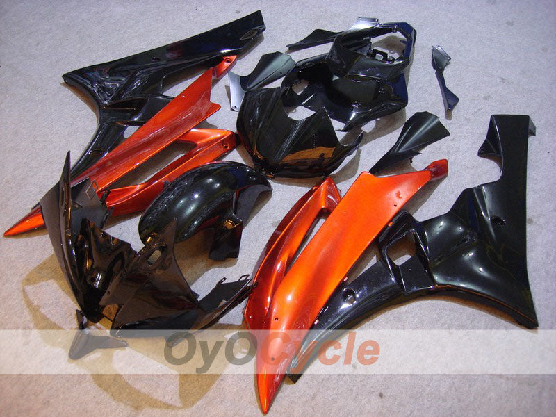 Injection Fairing kit for 06-07 YZF-R6 - Orange, Black - Factory Style #OYO87900949 Main image