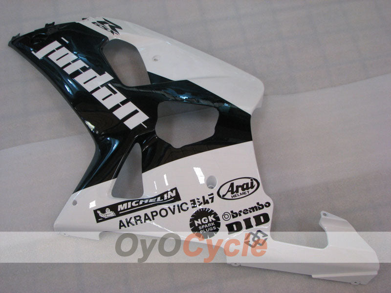 Injection Fairing kit for 01-03 GSX R600 - White, Black - MICHELIN #OYO87905100