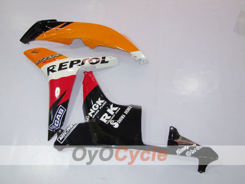 Injection Fairing kit for 07-08 CBR600RR - Orange, Black - Repsol #OYO87900425