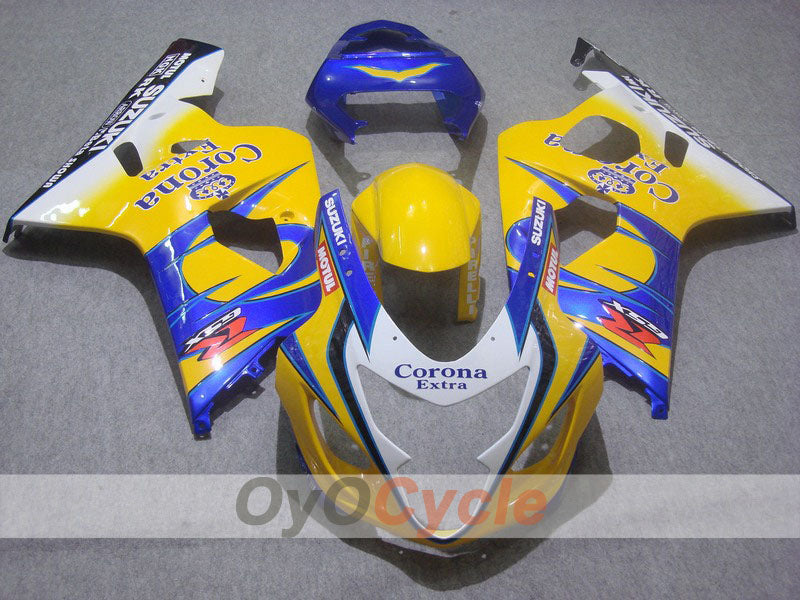 Injection Fairing kit for 04-05 GSX R750 - Yellow, Blue - Corona #OYO87901241 Main image