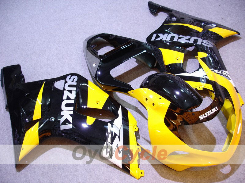 Injection Fairing kit for 01-03 GSX R600 - Yellow, Black - Factory Style #OYO87901120 Main image