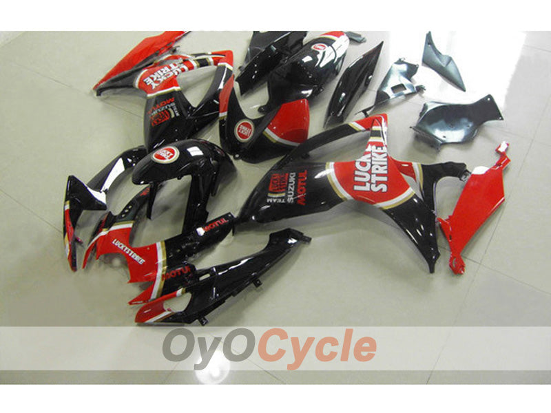 Injection Fairing kit for 11-26 GSX R600 - Red, Black - MOTUL #OYO87903229