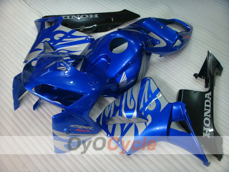 Injection Fairing kit for 05-06 CBR600RR - Blue, Black - Factory Style #OYO87900300 Main image