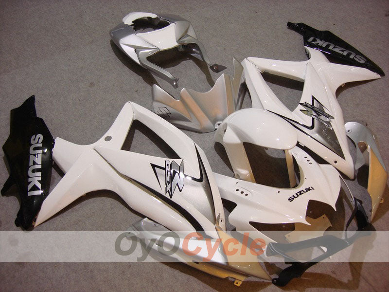 Injection Fairing kit for 08-10 GSX R600 - Black, Silver - Factory Style #OYO87901665 Main image