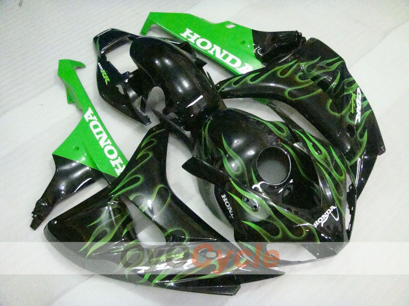 Injection Fairing kit for 06-07 CBR1000RR - Green, Black - Flame #OYO87900596